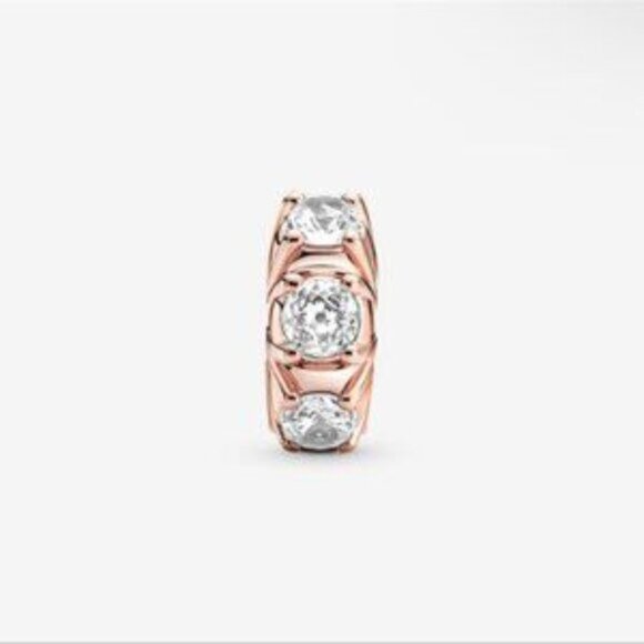 ✅Pandora Long Pronged Sparkling Clip Charm - Picture 2 of 5